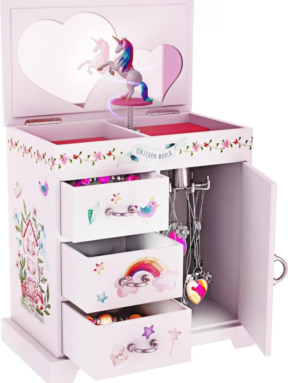 Musical Unicorn Jewelry Box for Kids - Perfect Gift for Girls Ages 3-8
